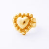 ANILLO CORAZÓN BOLAS