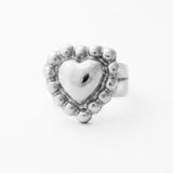 ANILLO CORAZÓN BOLAS