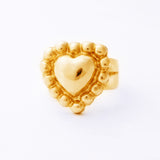ANILLO CORAZÓN BOLAS