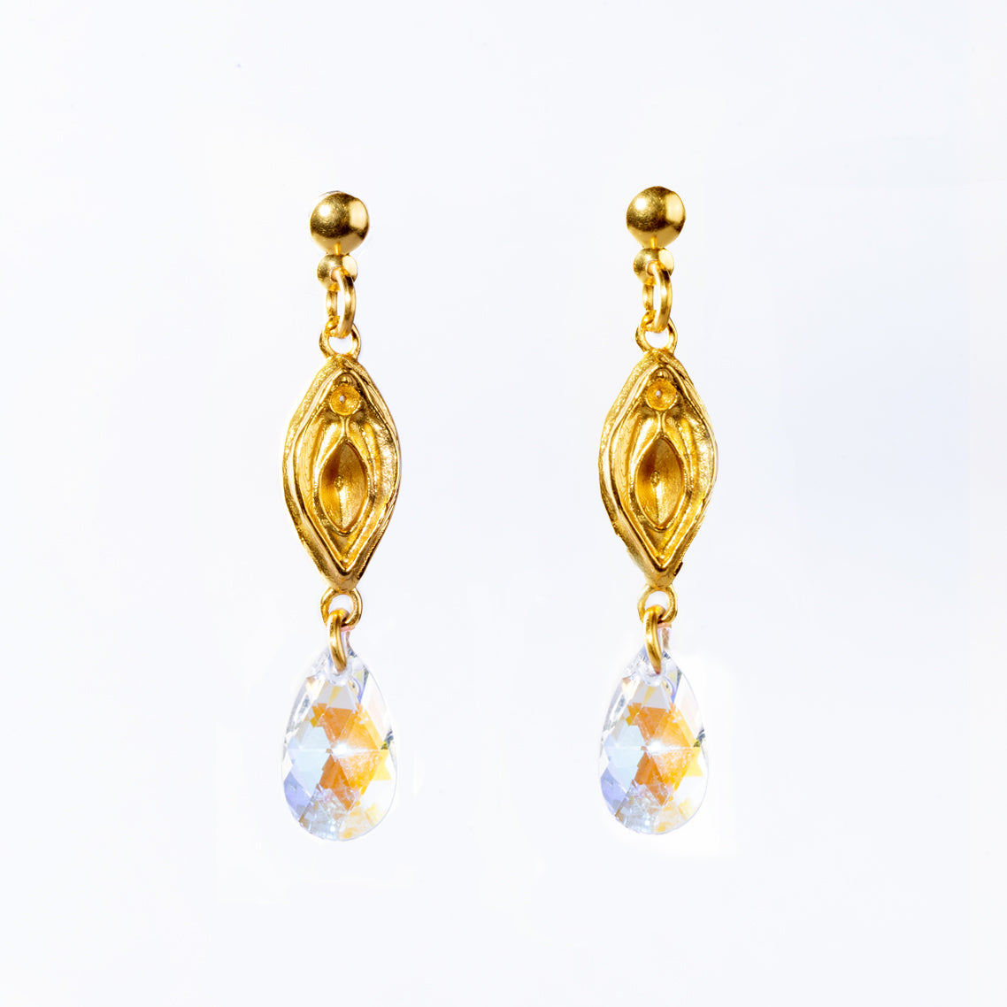 ARETES VULVA CRISTAL